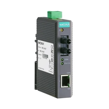 Медиаконвертер Ethernet 10/100BaseTX в 100BaseFX (многомодовое оптоволокно) в пластиковом корпусе MOXA